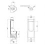 Писсуар напольный Qtap Crow 390х360х870 White QT0588HDU005W