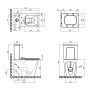Унитаз-компакт Qtap Nando безободковый с сиденьем Soft-close QT12221222AW