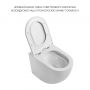 Унитаз напольный Qtap Robin безбачковый Ultra Quiet безободковый с сиденьем Soft-close WHITE QT13223381AW