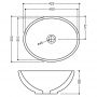 Jaquar Continental CNS-WHT-903 Раковина 42.5х35 см.