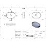 Раковина Miraggio Kira Mirasoft 600x400