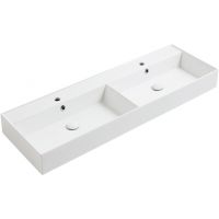 Раковина Simas Agile 141 см. Glossy white AG141D n/h