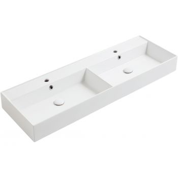 Раковина Simas Agile 141 см. Glossy white AG141D n/h