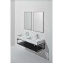 Раковина Simas Agile 141 см. Glossy white AG141D n/h