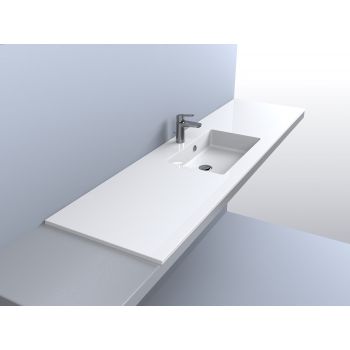 Умывальник Fancy Marble Lauretta 1850 мм. белый