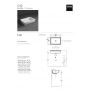 Умивальник Simas Agile S60 white Glossy white 60 см.