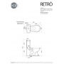 Унітаз компакт Kerasan Retro з кришкою soft-close 1012108101FM/C