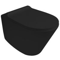 Унитаз подвесной Simas Gambassi GA18/F85 /GA004 + крышка, черный мат