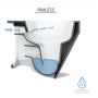 Унитаз подвесной Simas Gambassi GA18/F85 /GA004 + крышка, черный мат