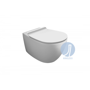 Унитаз подвесной Simas Vignoni VI18/F85/VI004WM Rimless с крышкой soft-close White matt