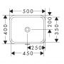 Раковина Hansgrohe Xuniva 60154450 45х35 см.