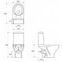 Унітаз-компакт Cersanit MODUO 649 SBTW CleanOn 010 3/5 л з дюропластовим сидінням SLIM з плавним закриванням і функцією простого зняття