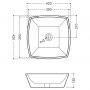 Jaquar Aria ARS-WHT-39901 Раковина 42 см.