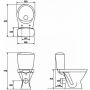 Унітаз-компакт Cersanit Cersania 704 SimpleOn 011 3/6 л з дюропластовим сидінням з плавним закриванням і функцією простого зняття
