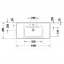 Раковина Duravit D-Neo 2367100000 100 см.