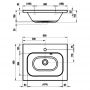 Ravak Chrome XJG01160000 Раковина 60 см.