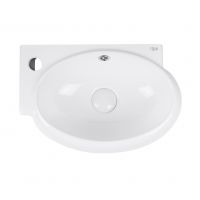 Раковина Qtap Leo 420x280x150 White з донним клапаном QT11115011LW