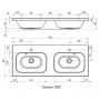Ravak Chrome XJG01112000 Раковина 120 см.