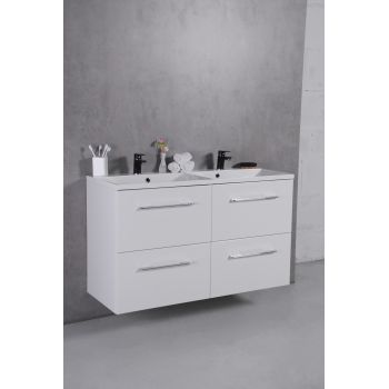 Тумба с раковиной Fancy Marble Cuba 1200 мм. белая