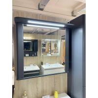 Дзеркальна шафа Fancy Marble Devon 76х70 см. біла