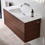 Шафка для умивальника Geberit ONE 90 см, чорний горіх (500.385.00.1)