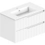 Тумба з раковиною Devit 442080W Style 80 см. біла