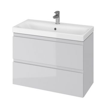 СЕТ мебельный B07 Cersanit Moduo SLIM 80 серый (тумба + умывальник)