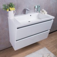 Тумба з раковиною Fancy Marble Cyprus 850 мм. біла