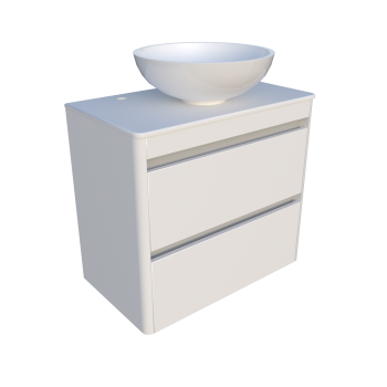 Тумба с раковиной Fancy Marble Fiji 700 мм. белая