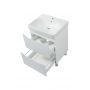 Тумба с умывальником Air-line Smile Square SM-60 НБ+500.229.01.1 White matt