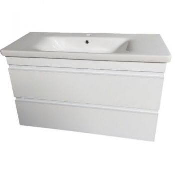 Тумба з раковиною Devit 753080W Frame 80 см. біла
