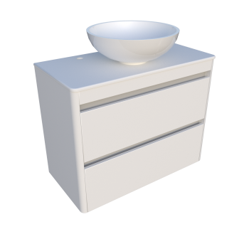 Тумба с раковиной Fancy Marble Fiji 800 мм. белая