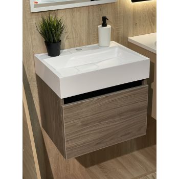 Тумба с раковиной Fancy Marble Palma 500 мм. Орех Барселона