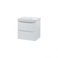 Тумба з умивальником Air-line Smile Square SM-60 ПБ+500.229.01.1 White matt
