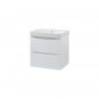 Тумба с умывальником Air-line Smile Square SM-60 ПБ+500.229.01.1 White matt