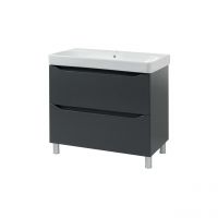 Тумба з умивальником Air-line Smile Square SM-90 НС+500.251.01.1 Grey matt