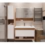 Зеркальный шкафчик Radaway Silvia M43080-12-03 80 см. Oak mat