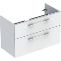 Шафа для вмивальника Geberit Selnova Square slim rim, з двома ящиками, білий (501.212.00.1)