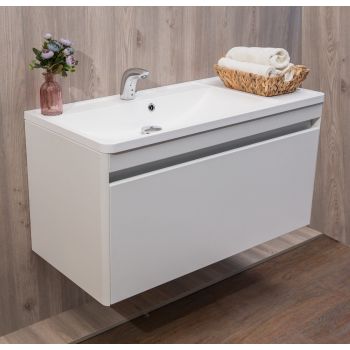 Тумба з раковиною Fancy Marble Aspen 1000 мм. біла