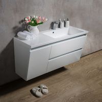 Тумба з раковиною Fancy Marble Cyprus 1250 мм. біла