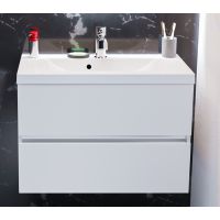 Тумба з раковиною Fancy Marble Rodos 800 мм. біла