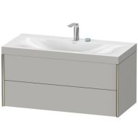 Тумба подвесная с умывальником Duravit XViu 1000x480x503 мм, White Super Matt (XV4616EB284C)