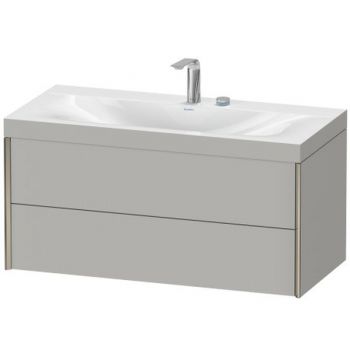 Тумба підвісна з умивальником Duravit XViu 1000x480x503 мм, White Super Matt (XV4616EB284C)
