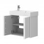 Тумба + раковина Devit Quadra 083065W 65 см. Біла