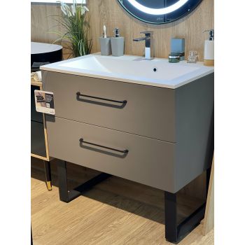Тумба с раковиной Fancy Marble Messi 900 мм. белая
