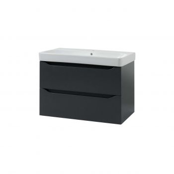 Тумба з умивальником Air-line Smile Square SM-75 ПС+500.249.01.1 Grey matt