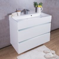 Тумба з раковиною Fancy Marble Borneo 900 мм. біла