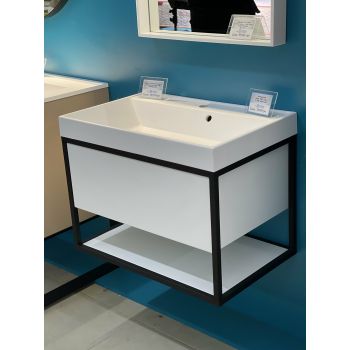 Тумба с раковиной Fancy Marble Mar 700 мм. белая