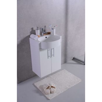 Тумба с раковиной Fancy Marble Ibiza 512 мм. белая
