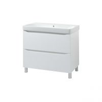 Тумба з умивальником Air-line Smile Square SM-75 НБ+500.249.01.1 White matt
